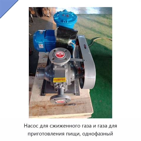 Насос для сжиженного газа и газа для приготовления пищи, однофазный