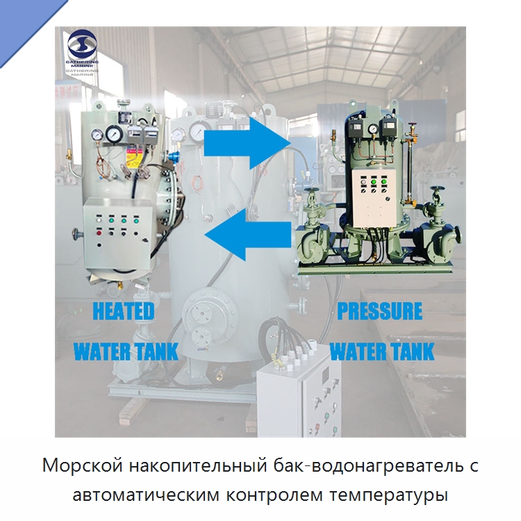 Морской накопительный бак-водонагреватель с автоматическим контролем температуры — Водоочистное оборудование