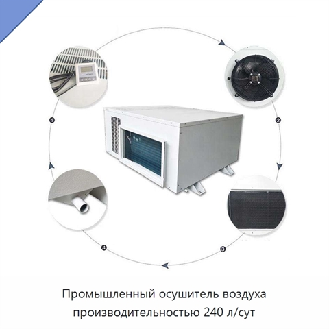 Промышленный осушитель воздуха производительностью 240 л/сут