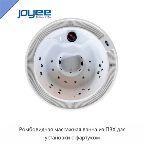 Ромбовидная массажная ванна из ПВХ для установки с фартуком