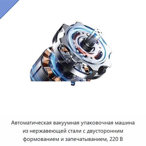 Автоматическая вакуумная упаковочная машина из нержавеющей стали с двусторонним формованием и запечатыванием, 220 В