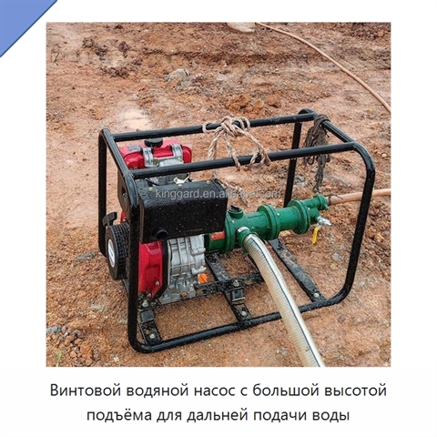 Винтовой водяной насос с большой высотой подъёма для дальней подачи воды