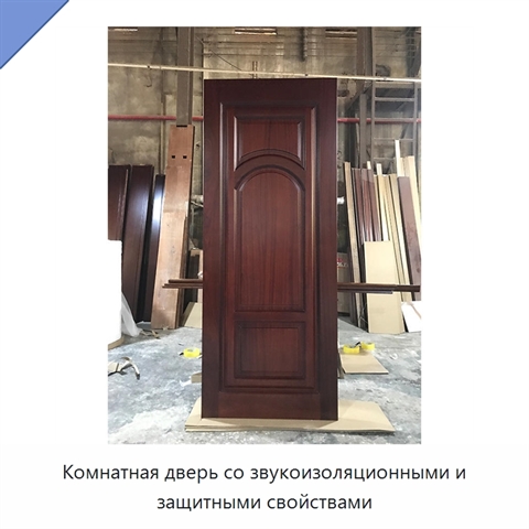 Комнатная дверь со звукоизоляционными и защитными свойствами