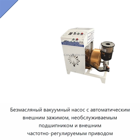 Безмасляный вакуумный насос с автоматическим внешним зажимом, необслуживаемым подшипником и внешним частотно-регулируемым приводом