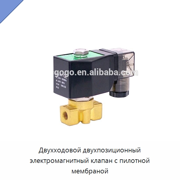 Двухходовой двухпозиционный электромагнитный клапан с пилотной мембраной — Детали клапанов