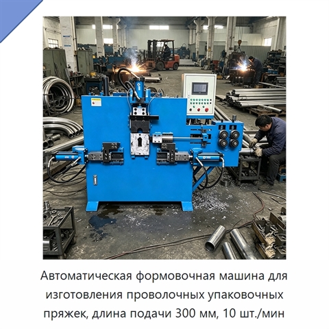 Автоматическая формовочная машина для изготовления проволочных упаковочных пряжек, длина подачи 300 мм, 10 шт./мин