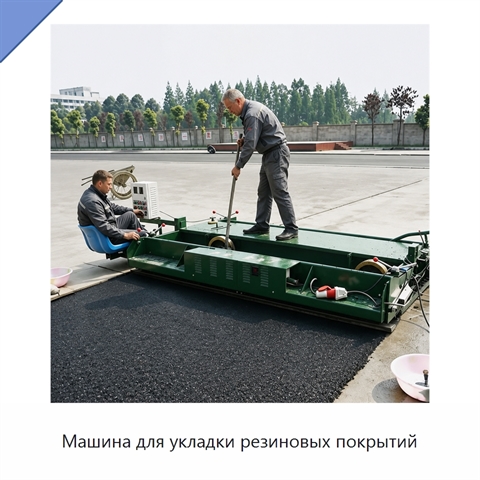 Машина для укладки резиновых покрытий