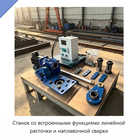 Станок со встроенными функциями линейной расточки и наплавочной сварки
