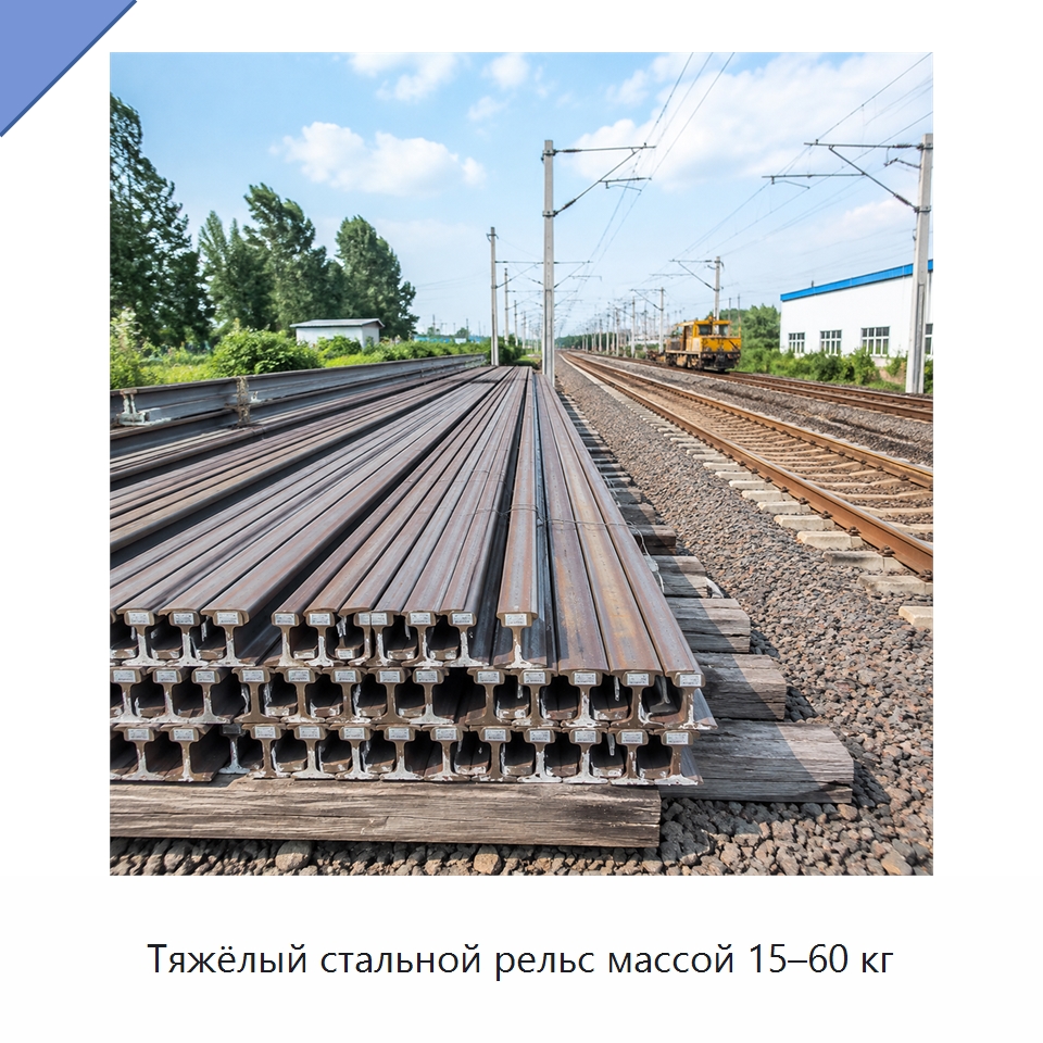 Тяжёлый стальной рельс массой 15–60 кг — Запчасти для строительной техники