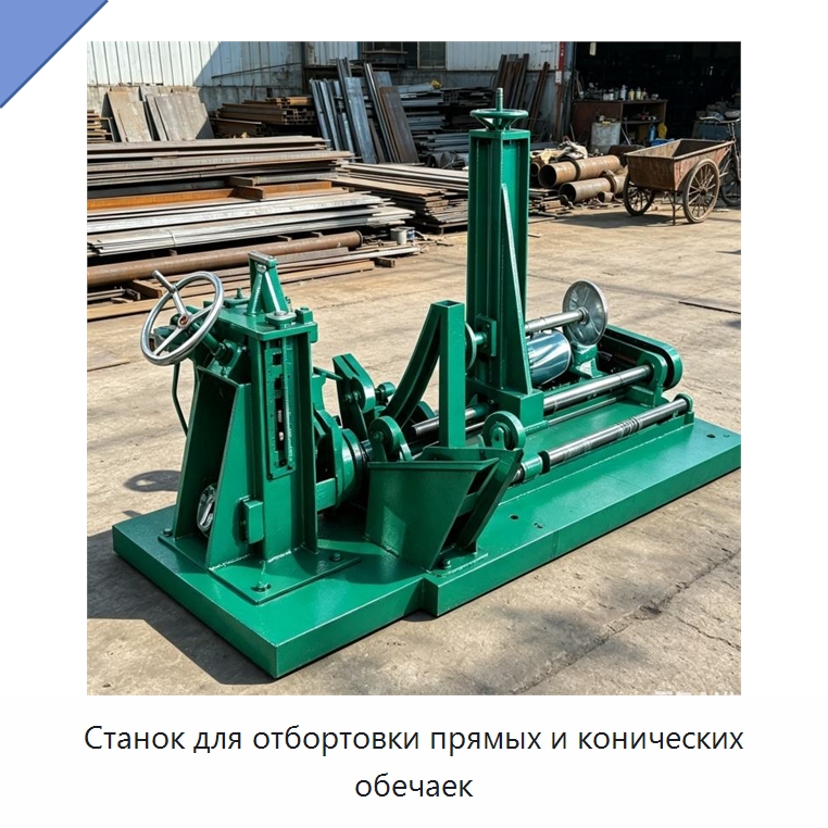 Станок для отбортовки прямых и конических обечаек — Специальное оборудование для металлообработки и металлургии