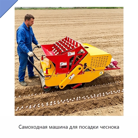 Самоходная машина для посадки чеснока