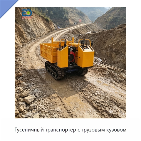 Гусеничный транспортёр с грузовым кузовом