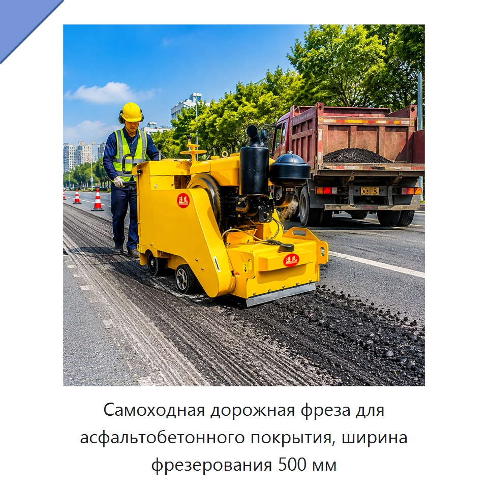 Самоходная дорожная фреза для асфальтобетонного покрытия, ширина фрезерования 500 мм — Дорожная техника