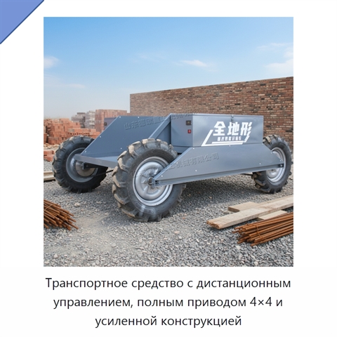Транспортное средство с дистанционным управлением, полным приводом 4×4 и усиленной конструкцией