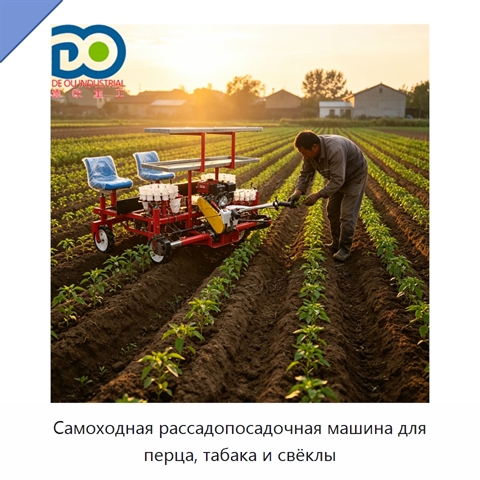 Самоходная рассадопосадочная машина для перца, табака и свёклы
