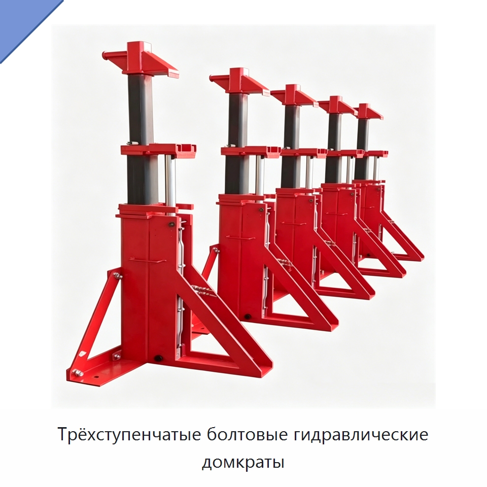 Трёхступенчатые болтовые гидравлические домкраты — Специальные машины и промышленное оборудование