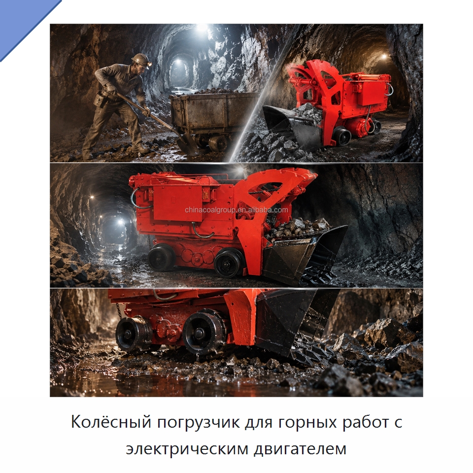 Колёсный погрузчик для горных работ с электрическим двигателем — Горнодобывающее оборудование