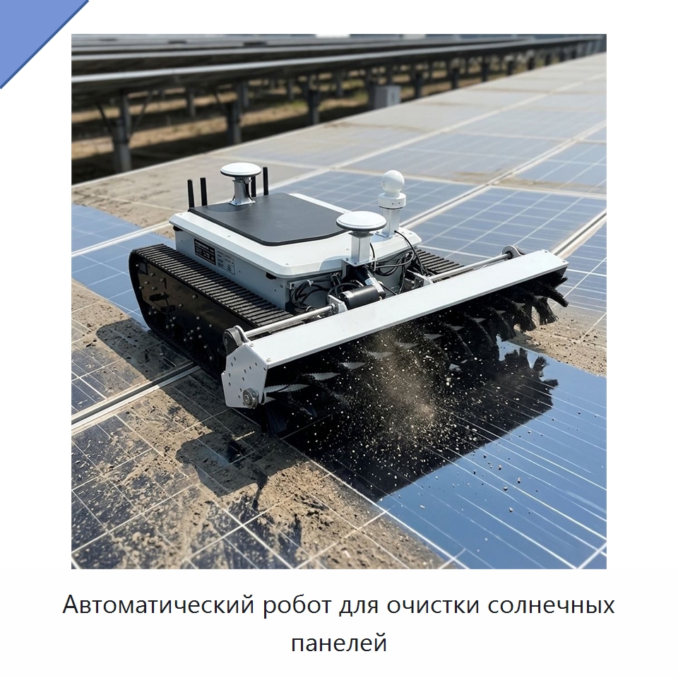 Автоматический робот для очистки солнечных панелей — Специальная строительная техника