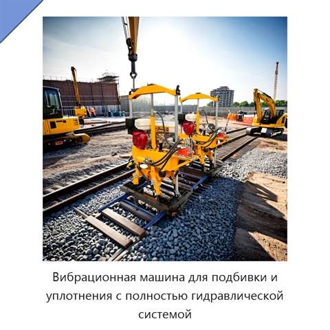 Вибрационная машина для подбивки и уплотнения с полностью гидравлической системой