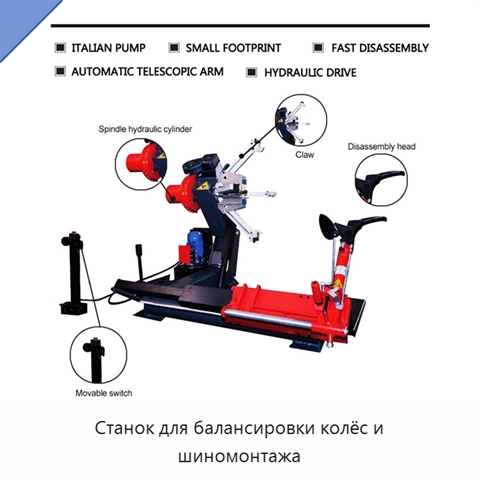 Станок для балансировки колёс и шиномонтажа