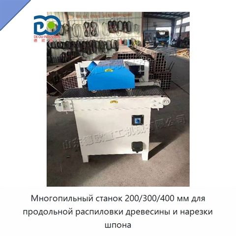 Многопильный станок 200/300/400 мм для продольной распиловки древесины и нарезки шпона