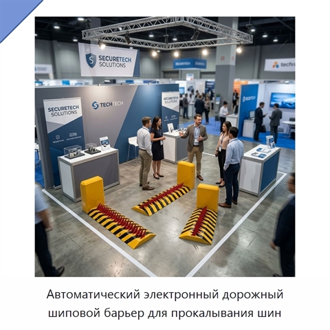 Автоматический электронный дорожный шиповой барьер для прокалывания шин
