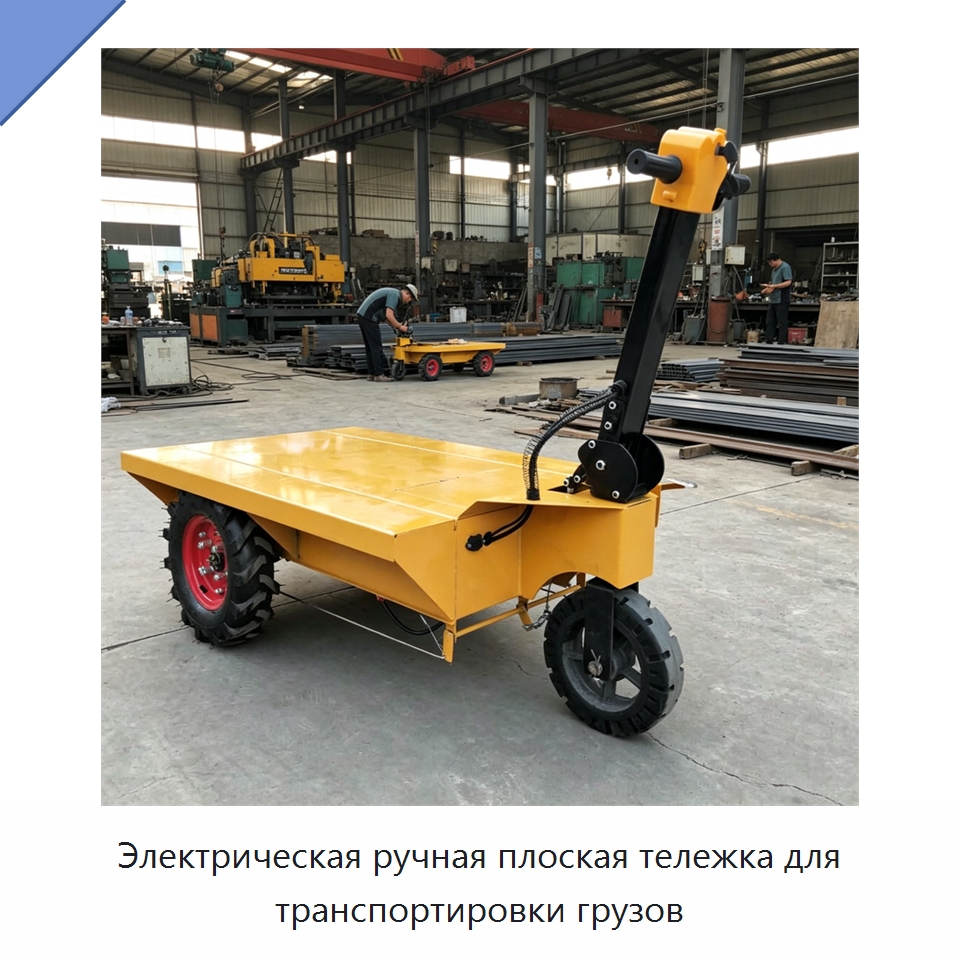 Электрическая ручная плоская тележка для транспортировки грузов — Специальная строительная техника