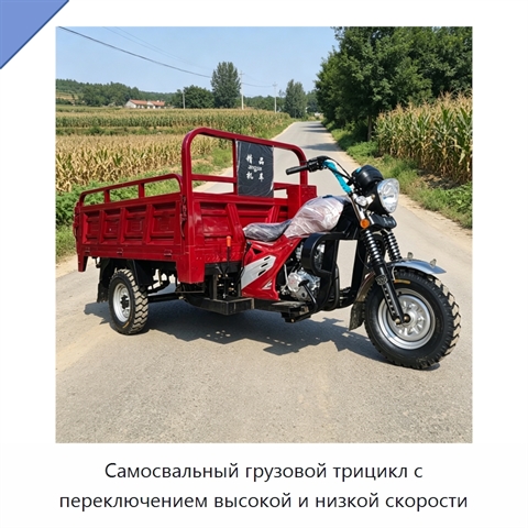 Самосвальный грузовой трицикл с переключением высокой и низкой скорости