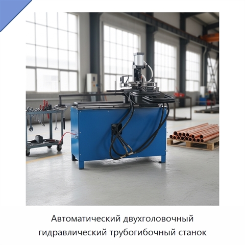 Автоматический двухголовочный гидравлический трубогибочный станок