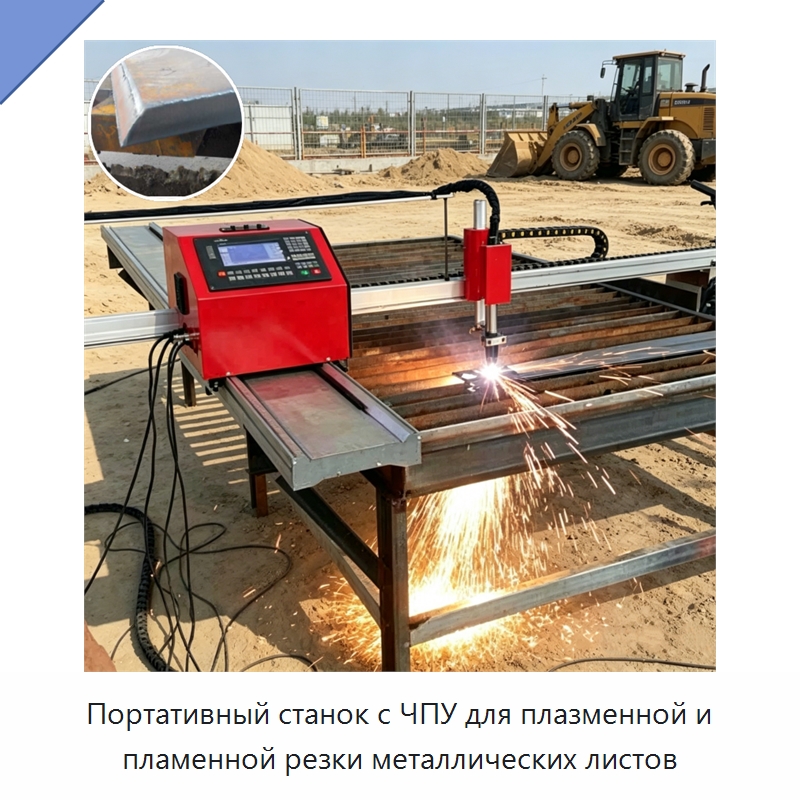 Портативный станок с ЧПУ для плазменной и пламенной резки металлических листов — Металлорежущие станки