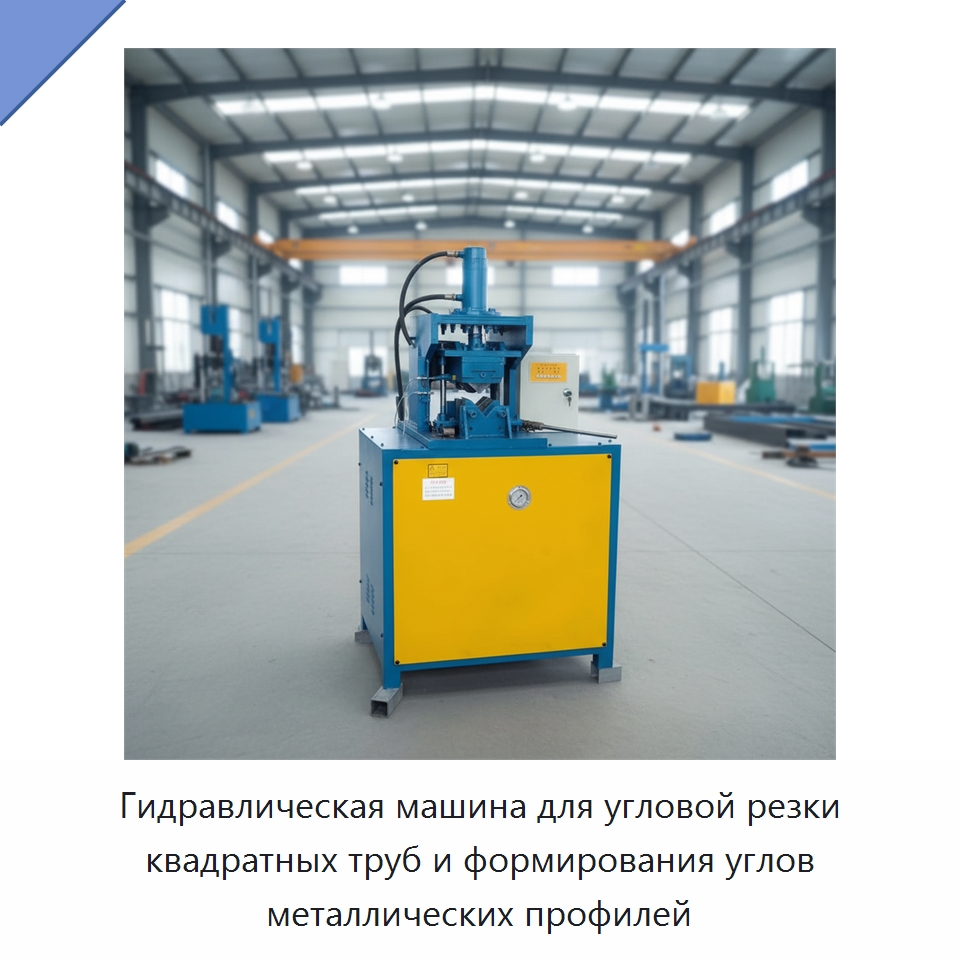 Гидравлическая машина для угловой резки квадратных труб и формирования углов металлических профилей — Специальные машины и промышленное оборудование