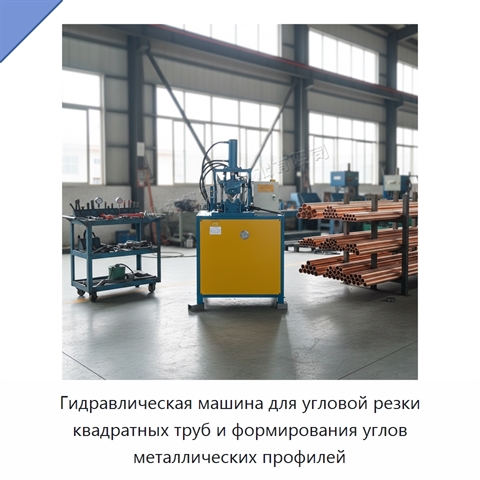 Гидравлическая машина для угловой резки квадратных труб и формирования углов металлических профилей