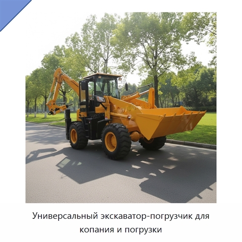 Универсальный экскаватор-погрузчик для копания и погрузки