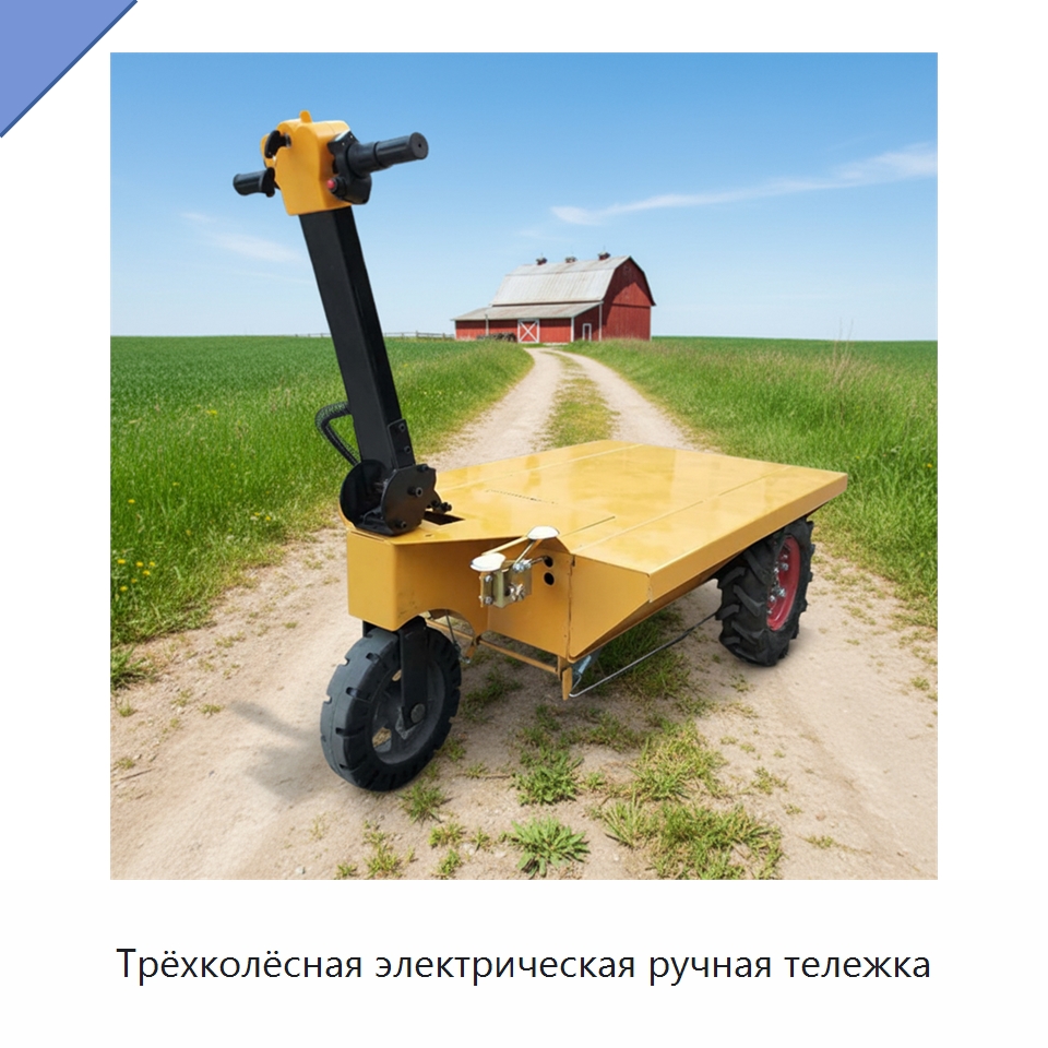 Трёхколёсная электрическая ручная тележка — Специальная строительная техника