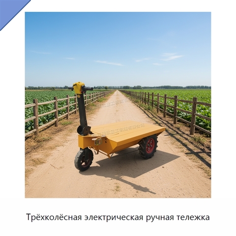 Трёхколёсная электрическая ручная тележка