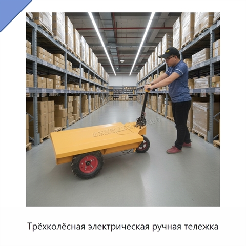 Трёхколёсная электрическая ручная тележка