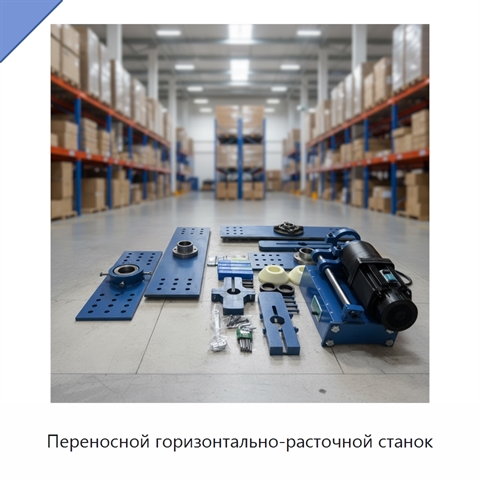 Переносной горизонтально-расточной станок