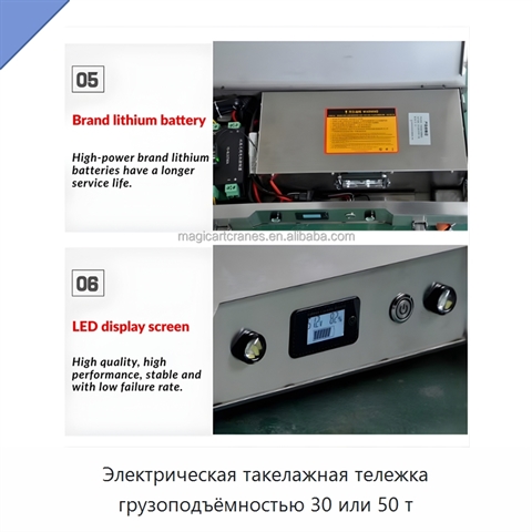 Электрическая такелажная тележка грузоподъёмностью 30 или 50 т