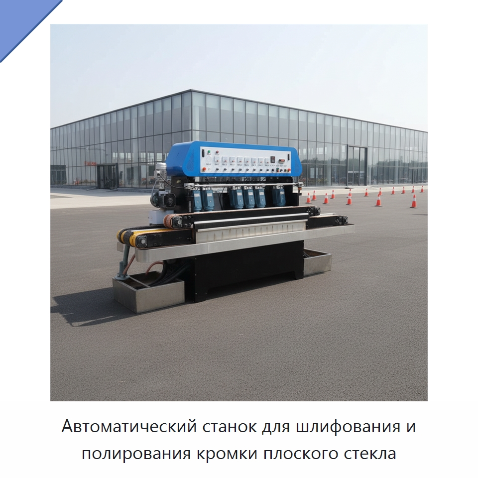 Автоматический станок для шлифования и полирования кромки плоского стекла — Оборудование для производства стекла