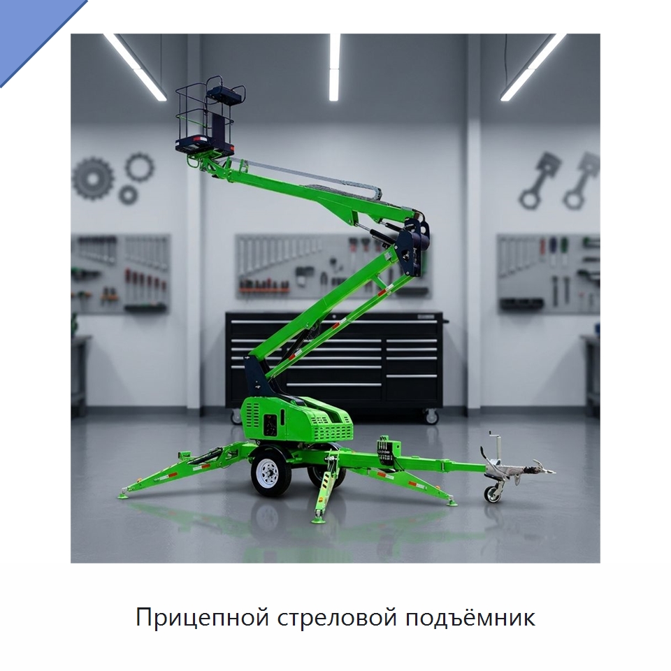 Прицепной стреловой подъёмник — Подъемные столы