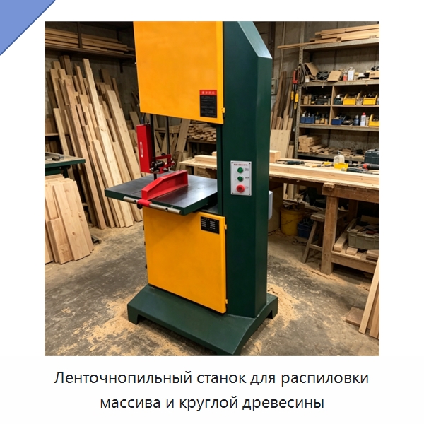 Ленточнопильный станок для распиловки массива и круглой древесины — Металлорежущие станки