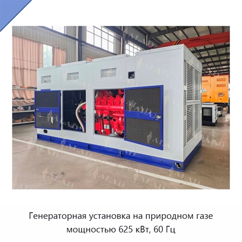 Генераторная установка на природном газе мощностью 625 кВт, 60 Гц