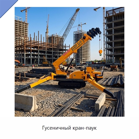 Гусеничный кран-паук