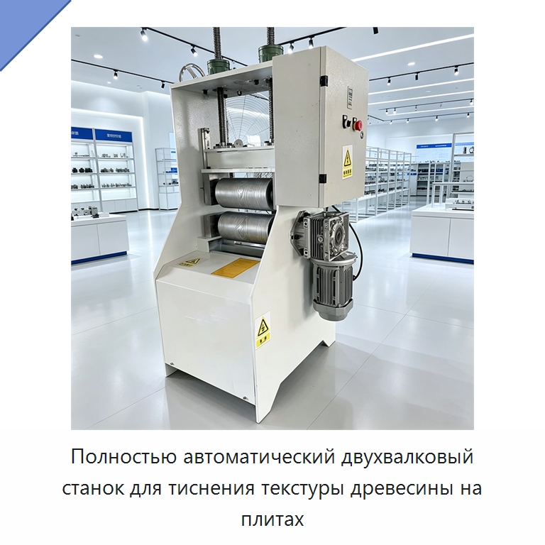 Полностью автоматический двухвалковый станок для тиснения текстуры древесины на плитах — Окутывающие станки