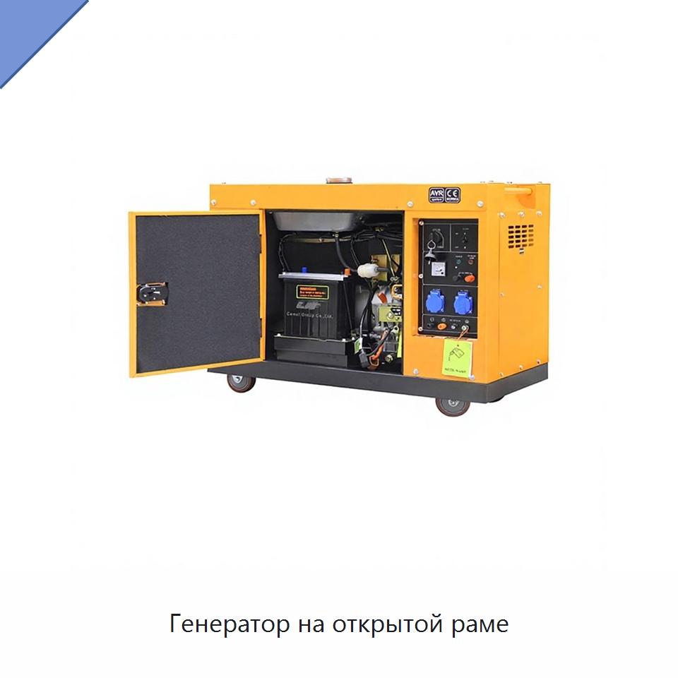 Генератор на открытой раме — Дизельные генераторы