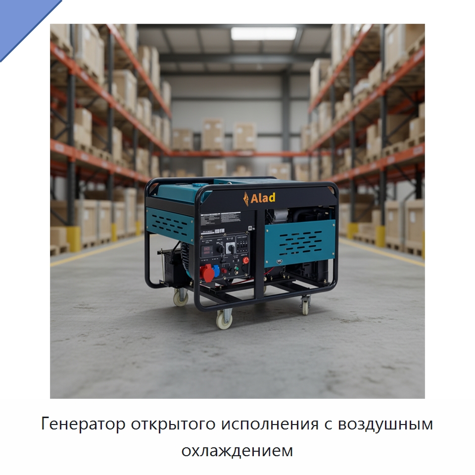 Генератор открытого исполнения с воздушным охлаждением — Дизельные генераторы