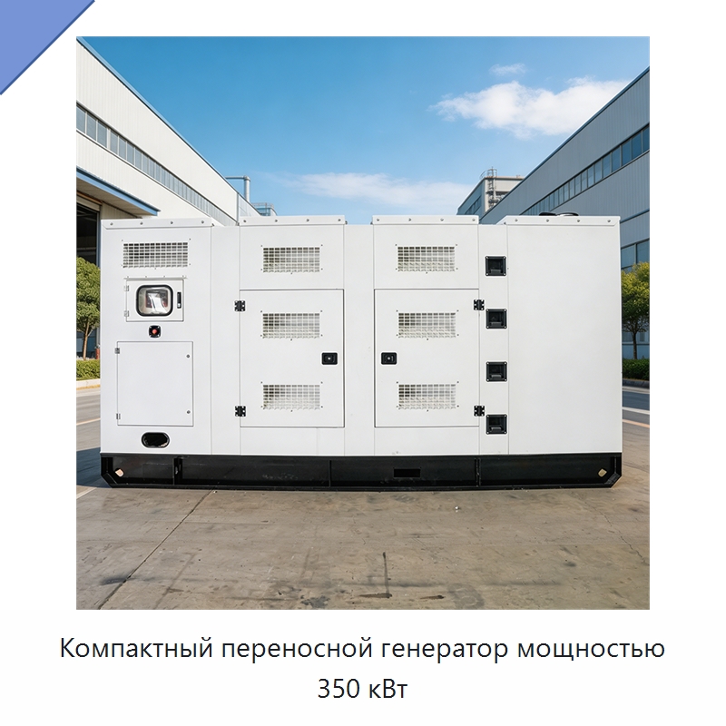 Компактный переносной генератор мощностью 350 кВт — Дизельные генераторы