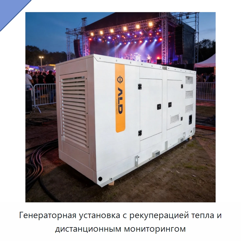Генераторная установка с рекуперацией тепла и дистанционным мониторингом — Дизельные генераторы