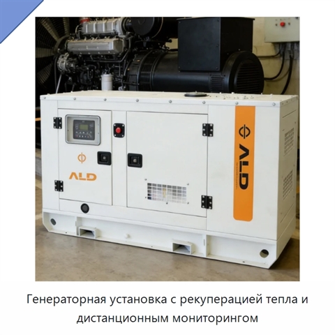Генераторная установка с рекуперацией тепла и дистанционным мониторингом
