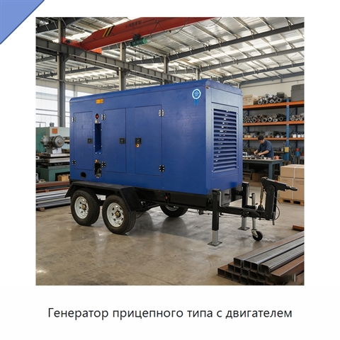 Генератор прицепного типа с двигателем